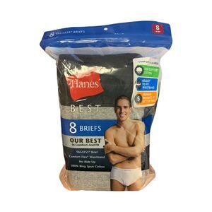 Grey/Black - Hanes Men's 8-Pack Best Comfort & Fit Tagless Flex Waistband No Rid